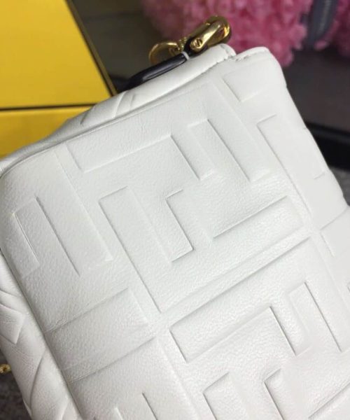 1:1 Replica Fendi Baguette Nappa White For Women, Women's Handbags, Shoulder And Crossbody Bags 7.4in/19cm FF 8BS017A72VF15AO