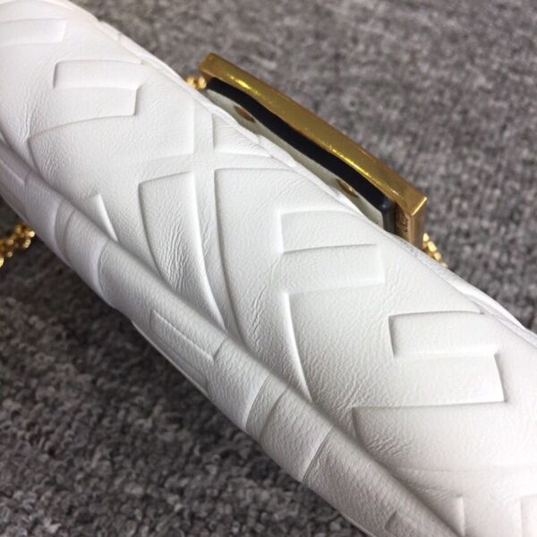 1:1 Replica Fendi Baguette Nappa White For Women, Women's Handbags, Shoulder And Crossbody Bags 7.4in/19cm FF 8BS017A72VF15AO