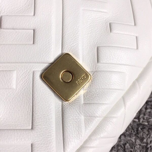1:1 Replica Fendi Baguette Nappa White For Women, Women's Handbags, Shoulder And Crossbody Bags 7.4in/19cm FF 8BS017A72VF15AO