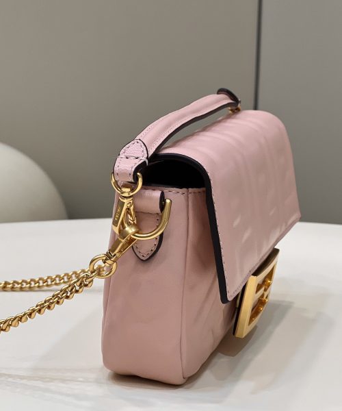 1:1 Replica Fendi Baguette Pink For Women, Women's Handbags, Shoulder And Crossbody Bags 7.5in/19cm FF 8BS017