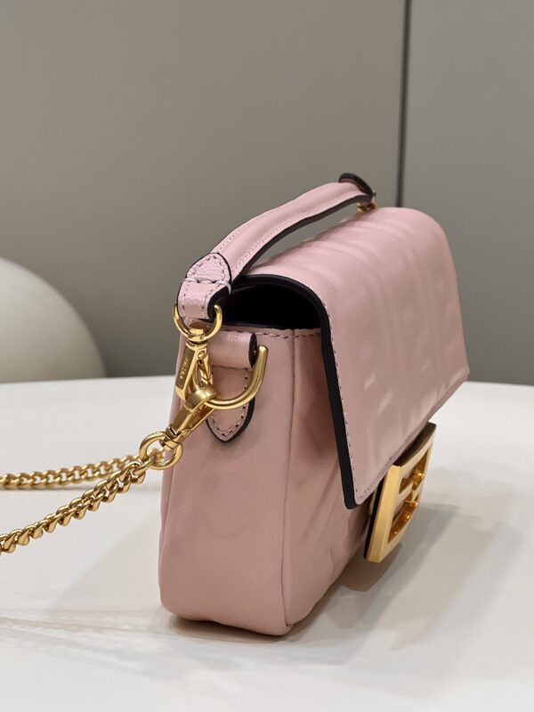1:1 Replica Fendi Baguette Pink For Women, Women's Handbags, Shoulder And Crossbody Bags 7.5in/19cm FF 8BS017
