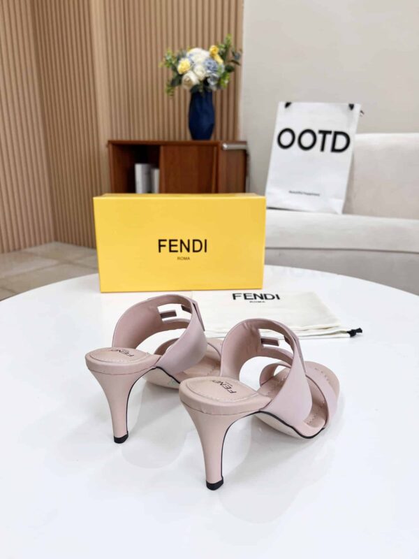 Fendi Baguette Pink Heels For Women