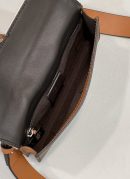1:1 Replica Fendi Baguette Pouch Brown fabric Beige Pouch For Woman 16cm/6in