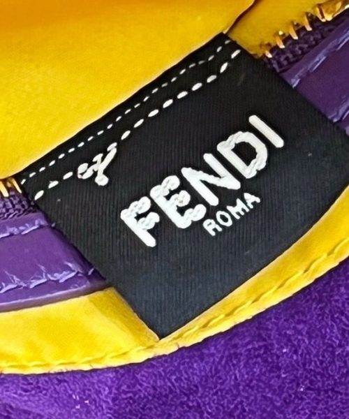 1:1 Replica Fendi Baguette Purple Bag For Woman 25cm/9.5in