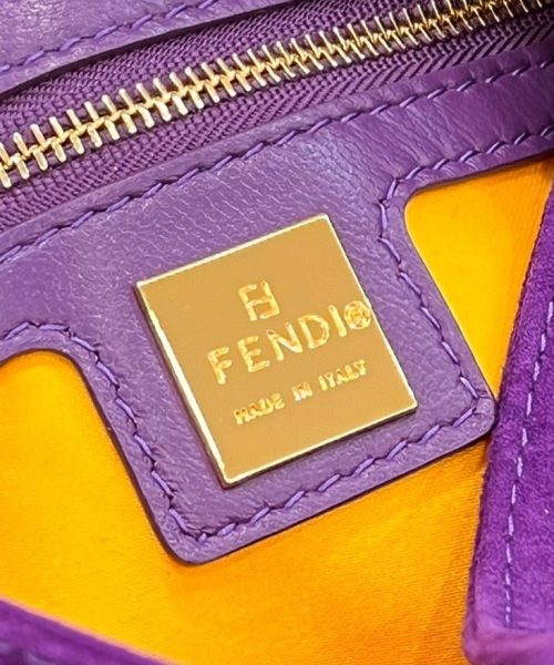 1:1 Replica Fendi Baguette Purple Bag For Woman 25cm/9.5in
