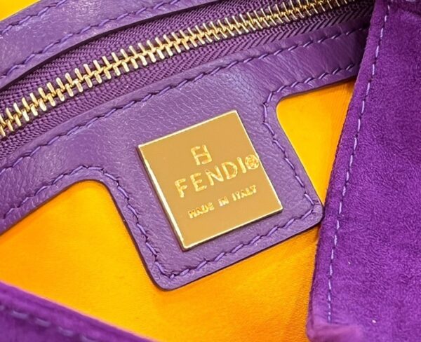 1:1 Replica Fendi Baguette Purple Bag For Woman 25cm/9.5in