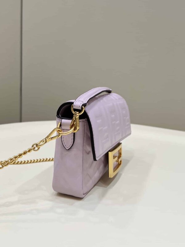 1:1 Replica Fendi Baguette Purple For Women, Women's Handbags, Shoulder And Crossbody Bags 7.5in/19cm FF 8BS017