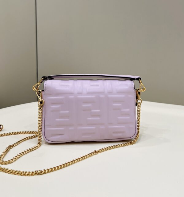 1:1 Replica Fendi Baguette Purple For Women, Women's Handbags, Shoulder And Crossbody Bags 7.5in/19cm FF 8BS017
