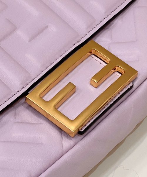 1:1 Replica Fendi Baguette Purple For Women, Women's Handbags, Shoulder And Crossbody Bags 7.5in/19cm FF 8BS017