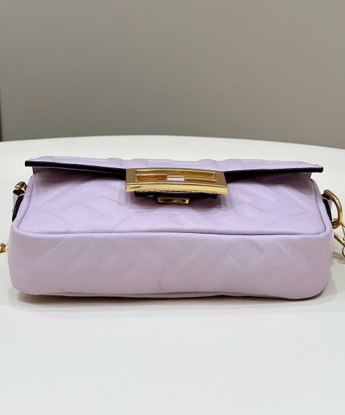 1:1 Replica Fendi Baguette Purple For Women, Women's Handbags, Shoulder And Crossbody Bags 7.5in/19cm FF 8BS017