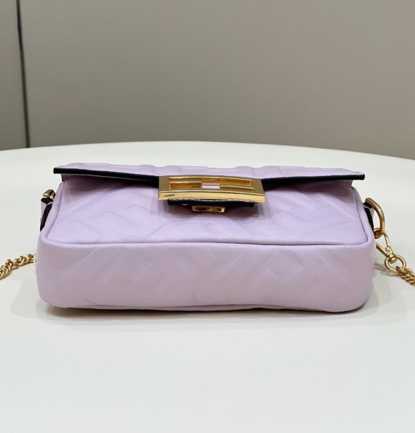 1:1 Replica Fendi Baguette Purple For Women, Women's Handbags, Shoulder And Crossbody Bags 7.5in/19cm FF 8BS017