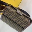 1:1 Replica Fendi Baguette Soft Trunk Mini Dark Brown Bag For Woman 10cm/4in
