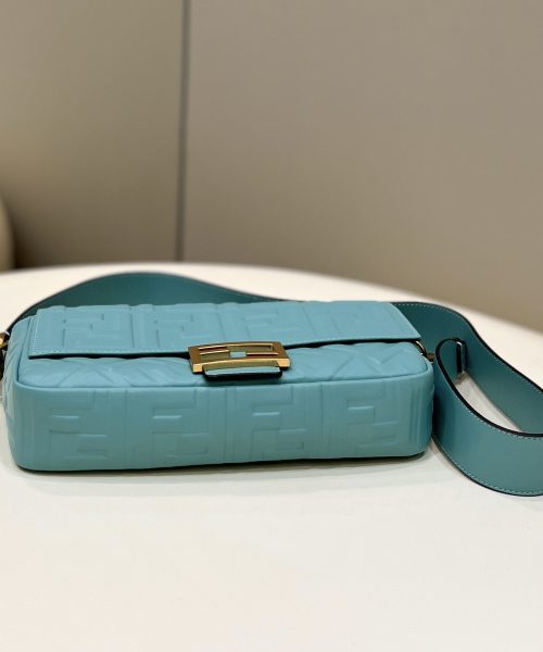 1:1 Replica Fendi Baguette Teal For Women, Women's Handbags, Shoulder And Crossbody Bags 10.6in/27cm FF 8BR600