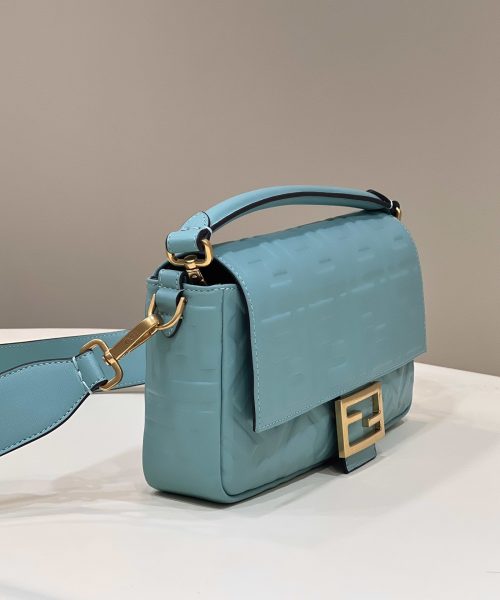 1:1 Replica Fendi Baguette Teal For Women, Women's Handbags, Shoulder And Crossbody Bags 10.6in/27cm FF 8BR600