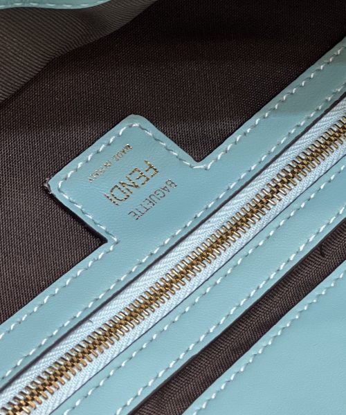 1:1 Replica Fendi Baguette Teal For Women, Women's Handbags, Shoulder And Crossbody Bags 10.6in/27cm FF 8BR600