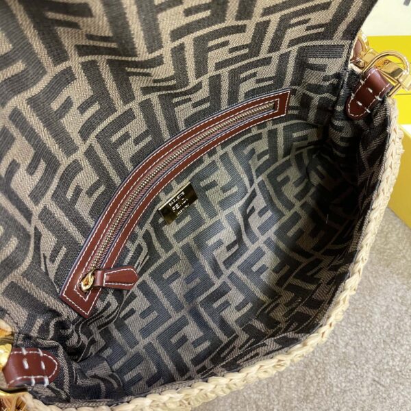 1:1 Replica Fendi Baguette Woven Straw Red For Women, Women's Handbags, Shoulder And Crossbody Bags 10.2in/26cm FF