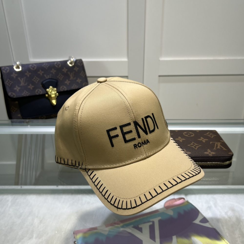 Fendi Baseball Cap Beige Fendi Cap - Image 2