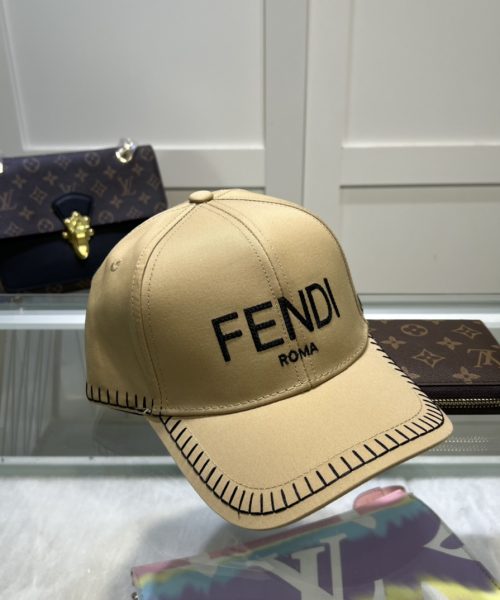 Fendi Baseball Cap Beige Fendi Cap