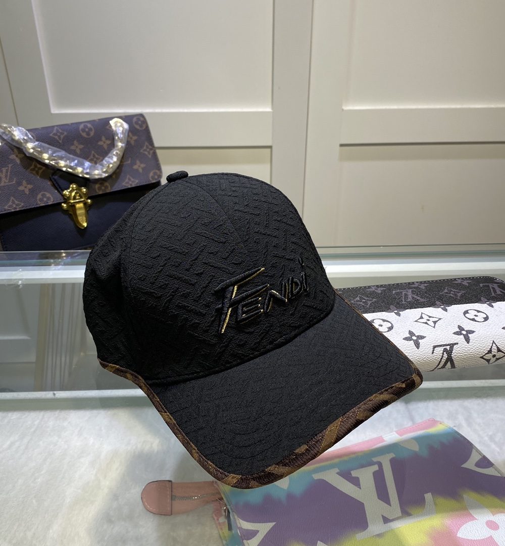 Fendi Baseball Cap Black Fendi Cap
