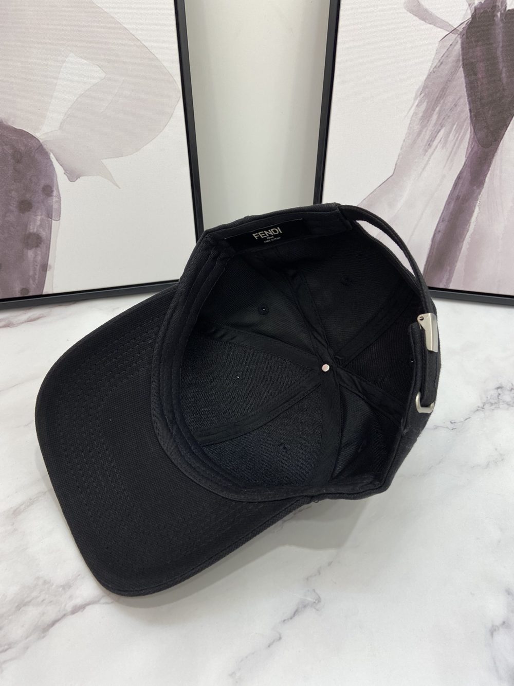 Fendi Baseball Cap Black Fendi Cap - Image 2