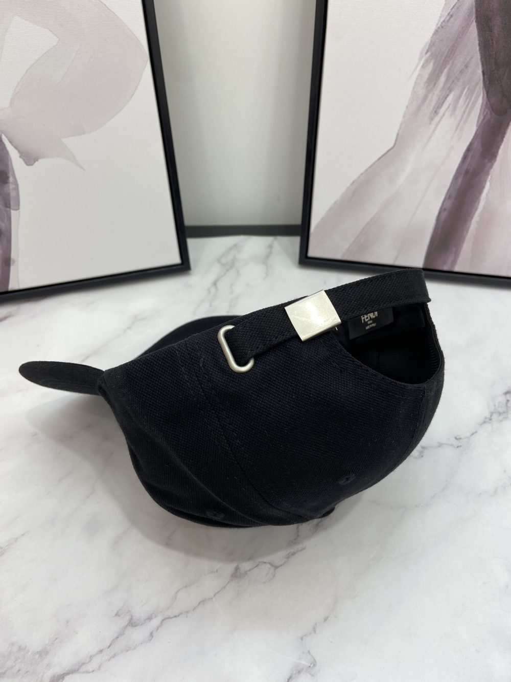 Fendi Baseball Cap Black Fendi Cap - Image 3