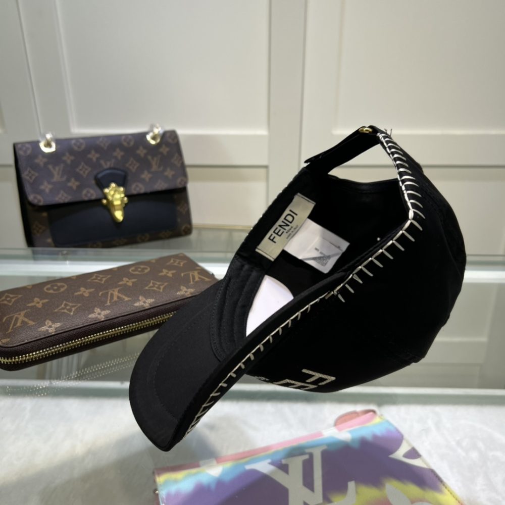 Fendi Baseball Cap Black Fendi Cap - Image 2