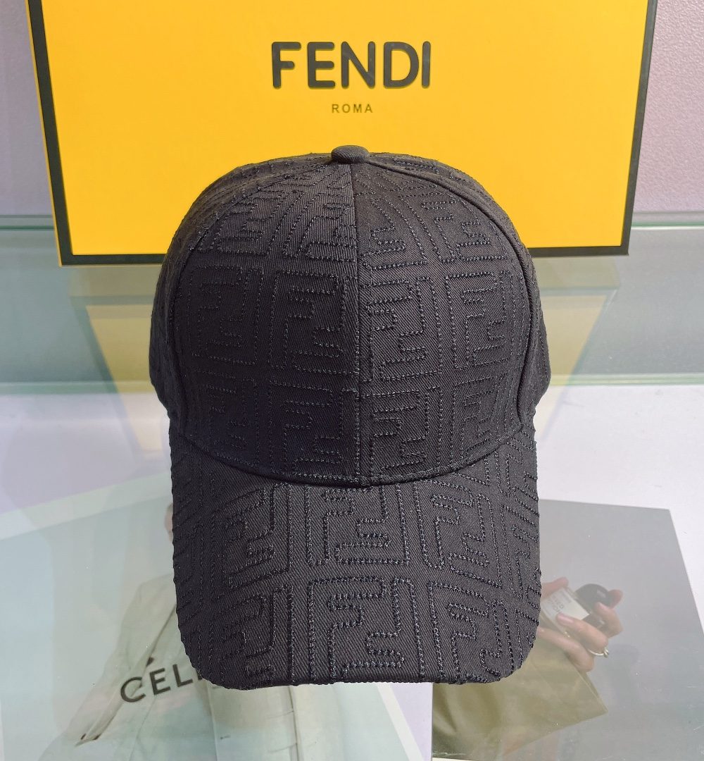 Fendi Baseball Cap Black Fendi Cap