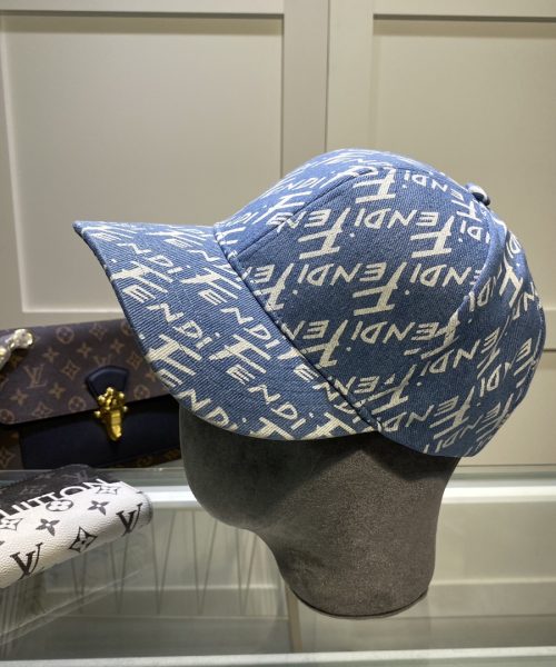 Fendi Baseball Cap Blue Fendi Cap