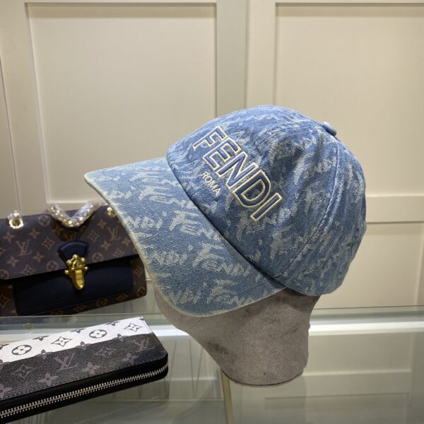 Fendi Baseball Cap Blue Fendi Cap