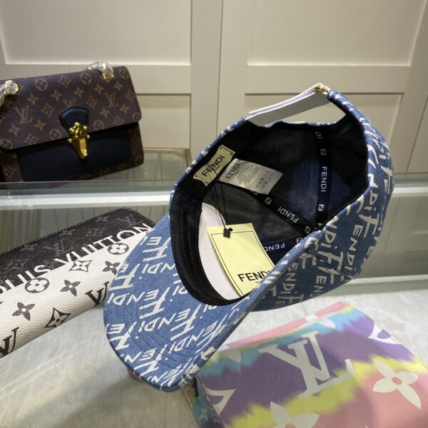 Fendi Baseball Cap Blue Fendi Cap