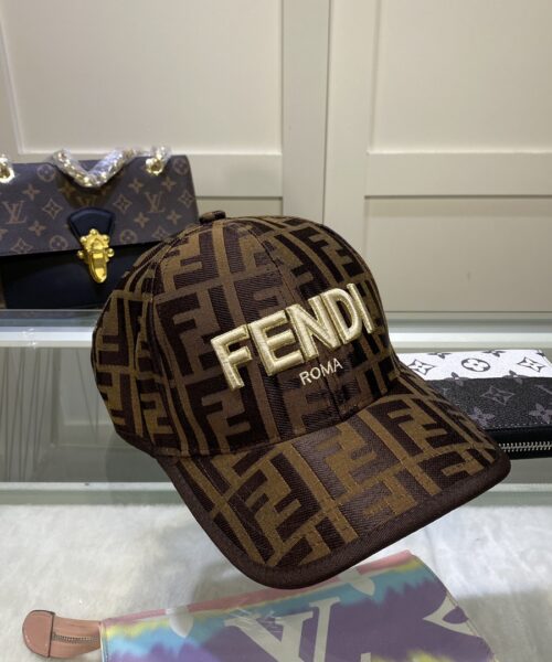 Fendi Baseball Cap Brown Fendi Cap