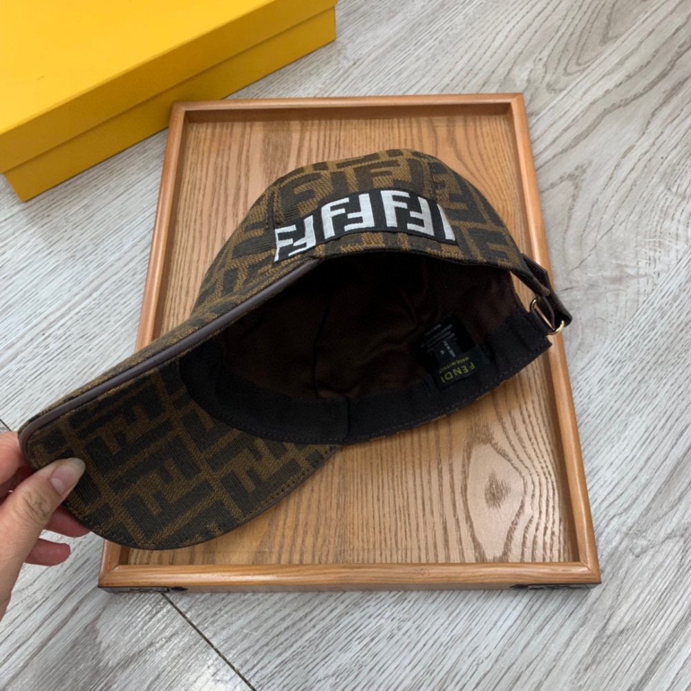 Fendi Baseball Cap Brown Fendi Cap - Image 2