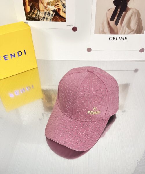 Fendi Baseball Cap Pink Fendi Cap