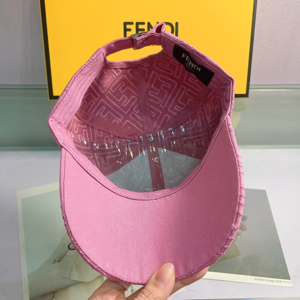 Fendi Baseball Cap Pink Fendi Cap - Image 3