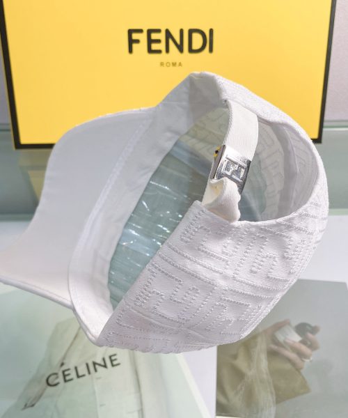 Fendi Baseball Cap White Fendi Cap