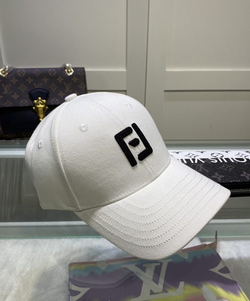 Fendi Baseball Cap White Fendi Cap