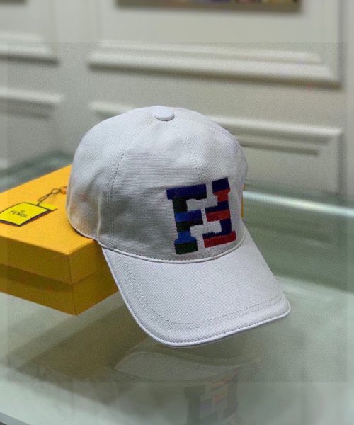 Fendi Baseball Cap White Fendi Cap
