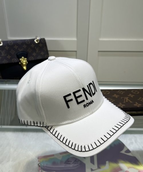 Fendi Baseball Cap White Fendi Cap