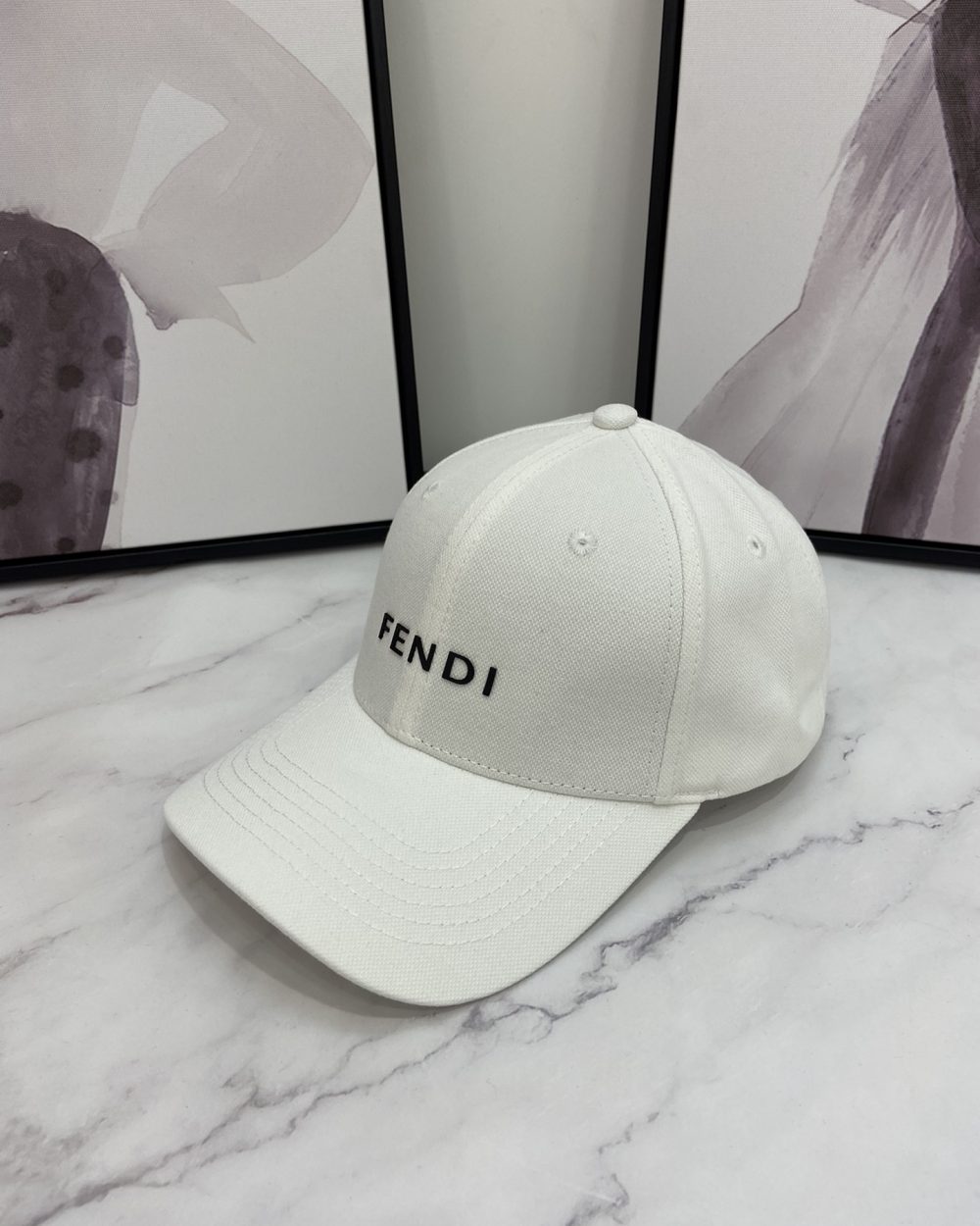 Fendi Baseball Cap White Fendi Cap