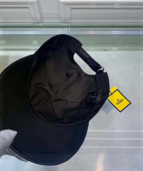 Fendi Baseball Eye Cap Black Fendi Cap