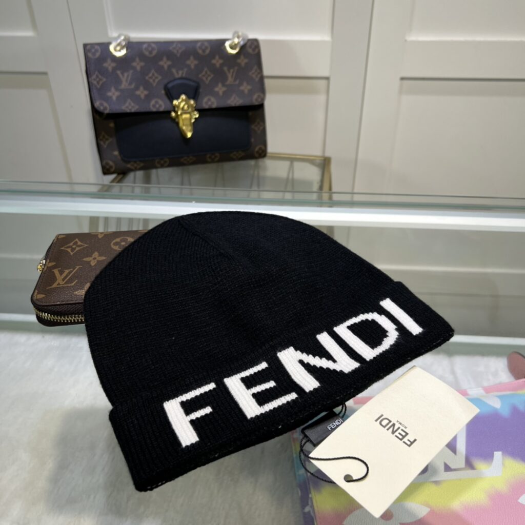Fendi Beanie In Black - Image 2