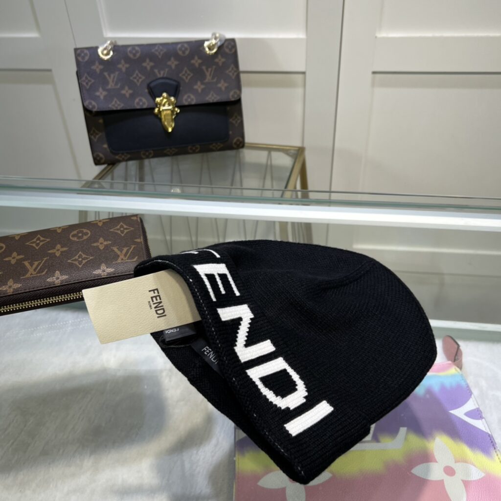 Fendi Beanie In Black - Image 3