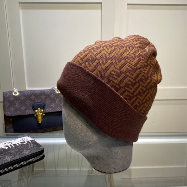 Fendi Beanie In Brown