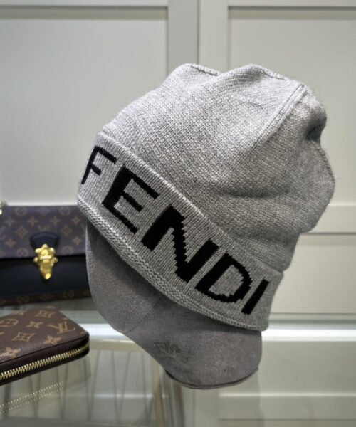 Fendi Beanie In Grey
