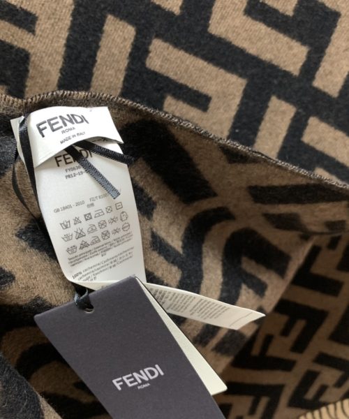 Fendi Beige Wool And Silk Scarf 180cm/71in FXS424A3Q1F0QB8 