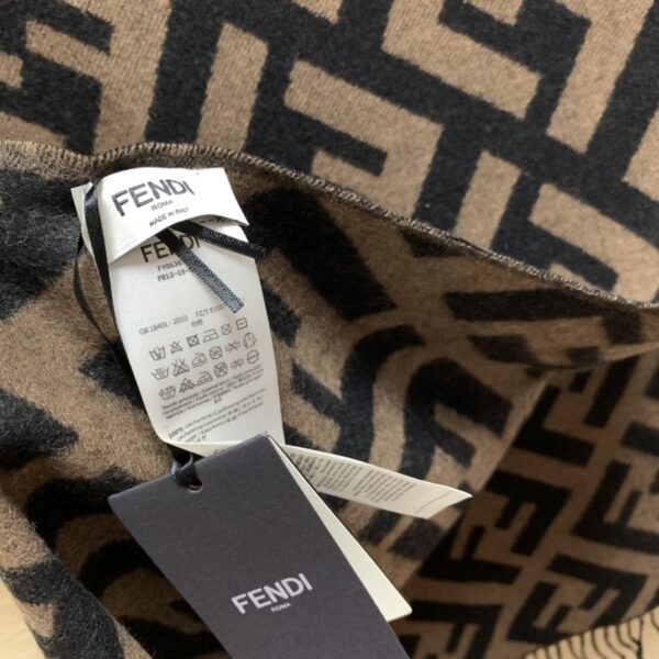 Fendi Beige Wool And Silk Scarf 180cm/71in FXS424A3Q1F0QB8