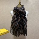 Fendi Beige Wool And Silk Scarf 180cm/71in FXS424A3Q1F0QB8 