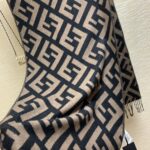 Fendi Beige Wool And Silk Scarf 180cm/71in FXS424A3Q1F0QB8 