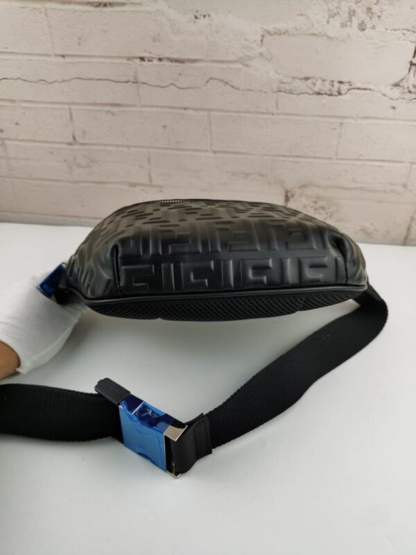 1:1 Replica Fendi Belt Bag Black For Men, Men's Bags 18.1in/46cm FF 7VA434A72VF0GXN