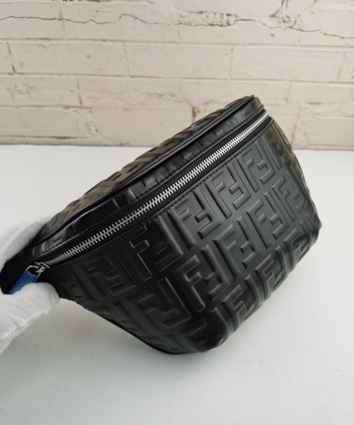 1:1 Replica Fendi Belt Bag Black For Men, Men's Bags 18.1in/46cm FF 7VA434A72VF0GXN